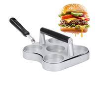 Bacon Meat Burger Smasher Tool | Burger Press | Heavy Duty Non Stick Flat Bottom Hamburger Smasher 5-Grid For Kitchen Cookouts Tailgates Outdoor Home