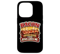 Bacon Une Autre Raison pour laquelle Je Sais Que Jésus m'aime Christian Keto Coque pour iPhone 14 Pro