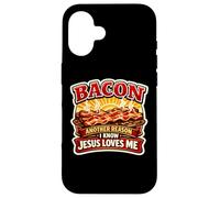 Bacon Une Autre Raison pour laquelle Je Sais Que Jésus m'aime Christian Keto Coque pour iPhone 16