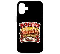 Bacon Une Autre Raison pour laquelle Je Sais Que Jésus m'aime Christian Keto Coque pour iPhone 16 Plus