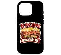Bacon Une Autre Raison pour laquelle Je Sais Que Jésus m'aime Christian Keto Coque pour iPhone 16 Pro