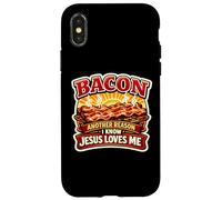 Bacon Une Autre Raison pour laquelle Je Sais Que Jésus m'aime Christian Keto Coque pour iPhone X/XS