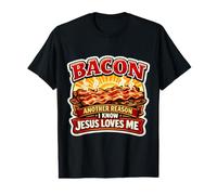 Bacon Une Autre Raison pour laquelle Je Sais Que Jésus m'aime Christian Keto T-Shirt Graphique avec Valeur