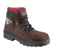 Bacou PRO BTP Chaussure de Sécurité à Usage Professionnel, Doublure Poromax Respirante, Tige en Cuir Pleine Fleur Gras Hydrofuge, Semelle Anti-Perforation en Acier Inoxydable, Taille 39, 6246150-39/7