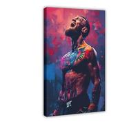 bacrhjlb Conor McGregor UFC Poster sur toile pour décoration de chambre à coucher, bureau, chambre, cadeau 30 x 45 cm