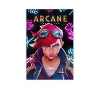bacrhjlb Poster Arcane Saison 2 - Jinx et Vi - Décoration murale pour salon, chambre à coucher - 30 x 45 cm