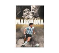 bacrhjlb Poster Diego Maradona sur toile pour décoration de chambre à coucher, bureau, chambre, cadeau, 50 x 75 cm