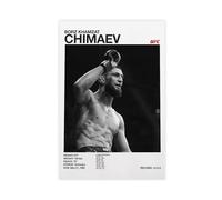 bacrhjlb Poster Khamzat Chimaev sur toile UFC - Décoration pour chambre à coucher, bureau, chambre - Cadeau - 30 x 45 cm