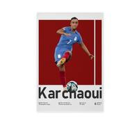 bacrhjlb Sakina Karchaoui Poster sur toile pour décoration de chambre à coucher, bureau, chambre, cadeau 30 x 45 cm