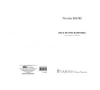 BACRI N. - DEUX PETITES RAPSODIES - CLARINETTE