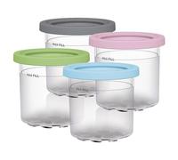 Bacs À Crème Glacée Pour Ninja Creamy, Récipients À Crème Glacée Avec Couvercles, Boîte De Rangement Pour Crème Glacée Pour Ninja NC299AMZ Et NC300s Série, Réutilisables, Sans BPA Et Lave-Vaisselle
