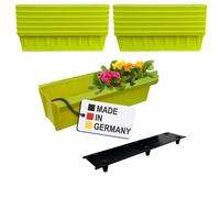 Bacs À Fleurs 12X Vert Clair Avec Insert Pour Accrocher Et Suspendre