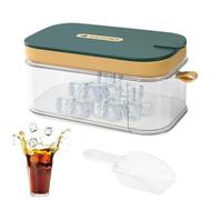 Bacs à glaçons - Bac à glaçons en silicone | Boîte de rangement de glace 32 compartiments pour congélateur, bac à glaçons avec couvercle
