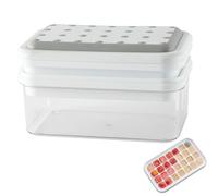 Bacs à glaçons en silicone, bac à glaçons à pression, support de bac à glaçons | Bac à glaçons empilable durable pour glace, presse et libération de grande capacité,