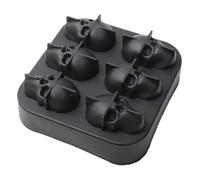 Bacs À Glaçons En Silicone En Forme De Tête De Mort - Bloc Froid Réutilisable - Moule De Congélation Pour Blocs De Glace À Fusion Lente - Système De Refroidissement Des Boissons, Cocktails, Café, Bar
