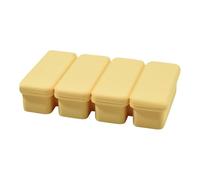 Bacs À Glaçons Format Bloc Pour Congélateur, Moule À Glaçons Pour Whisky Avec Couvercle, Forme à 4 Cases Démoulage Facile pour Whisky Cognac Vodka Boissons