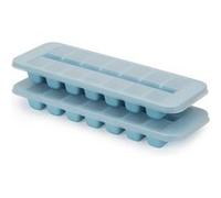 Joseph Joseph Bac à glaçons Flow – 14 cubes, empilables, avec couvercle – Lot de 2 Bleu