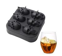 Bacs à glaçons - Moule à glaçons en forme de crâne 3D - Moule à cube en silicone d'Halloween pour les vacances, réfrigérateur, dessert, boissons froides, cuisine