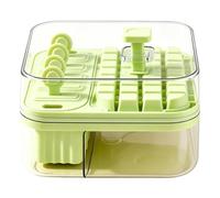 Bacs à glaçons pour congélateur avec couvercle - Moule à bouton-pression 18,5 x 18,7 x 11,5 cm, machine à glaçons portable, plateau à dégagement facile | Récipient Cube réutilisable pour Cocktail, whi