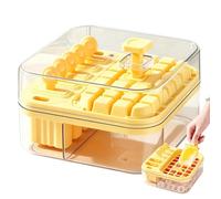 Bacs À Glaçons Pour Congélateur Avec Couvercle - Moule Pour Machine À Glaçons À Dégagement Facile | Plateau Cube Empilable Portable Pour Boissons À Base De Jus De Whisky | Cuisine Bar Fête Café Pique-