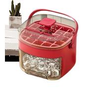 Bacs À Glaçons Pour Congélateur Avec Couvercle - Moules Whisky Boîtier et Poignée en Silicone Portable Démoulage Facile Bar Réfrigérateur Cuisine Maison Camping Car Exté