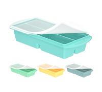 Bacs à glaçons pour congélateur | Bacs à glaçons en silicone - 2 grands récipients alimentaires | Cubes de congélation en silicone pour conservation des aliments | Sauce Bouillon Lasagne Restes Prépar