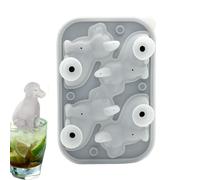 Bacs À Glaçons Pour Congélateur - Créateur de Blocs de Glace 4 Cavités en Forme de Chat et de Chien - Moule à Glaçons pour Whisky en Forme d'Animal Mignon - pour Réfrigérateur Cuisine Restaurant Vin L