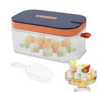 Bacs À Glaçons Pour Congélateur | Démoulage Facile avec Bac Couvercle et Cuillère,Conteneur de Type Tiroir pour Faire des Glaçons,pour Cocktail Vin Whisky Bourbon Vodka Café Boissons