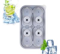 Bacs À Glaçons Pour Congélateur,Moule à Glaçons en Forme de Chien à Quatre Cavités,Moules à en Forme de Chien Mignon - pour Réfrigérateur Cuisine Restaurant Vin Lait Jus de Fruits Whisky