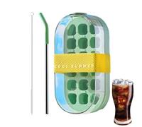 Bacs à Glaçons pour Congélateur | Presse-Glace Portable à 18 Compartiments - Moule En Tasse À Libération Facile Pour Lait Jus Cocktail Whisky Café Soda Et Boissons Rafraîchissantes Pour Maison Café Et
