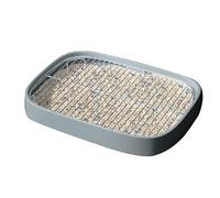 Bacs À Litière pour Chien, Toilettes pour Balcon, Pots d'apprentissage en Maille avec Grille Et Pelle, Support pour Tapis D'urine Et Couches pour Chiens De Grande Taille, Petits Et(Blue)