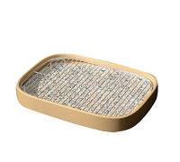 Bacs À Litière pour Chien, Toilettes pour Balcon, Pots d'apprentissage en Maille avec Grille Et Pelle, Support pour Tapis D'urine Et Couches pour Chiens De Grande Taille, Petits Et(Beige)