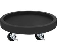 Bacs à plantes roulants, Support à roulettes rond for pot de fleurs, gris, blanc, noir, avec roues, chariot for plantes d'intérieur et d'extérieur, support de pot de fleur, soucoupe for plantes avec r