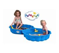 Bacs coquille sable PARADISO TOYS - 2 bacs en plastique résine pour extérieur - 20 x 80 x 87 cm