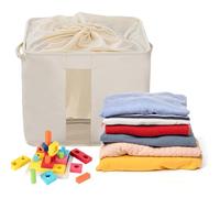 Bacs de rangement, cube de rangement en tissu Tpe pour jouets, vêtements, panier à linge multifonction pour l'organisation de la maison (40 x 50 x 45 cm)