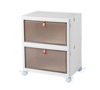 Bacs de rangement empilables, bacs empilables pliants | Boîtes de rangement pliables avec couvercle,Poubelle d'armoire à 4 roues, boîtes de translucides pour vêtements, chaussures, articles