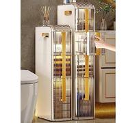Bacs de rangement empilables étroits à roulettes et nizer 18,3 cm, armoire de cuisine près du réfrigérateur, chariot utilitaire peu encombrant pour la maison
