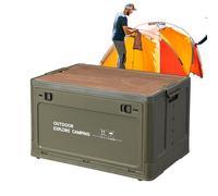 Bacs de rangement pliables pour le camping | Boîte pliable pour l'organisation du garage, boîte à outils de jardin empilable, conteneurs et accessoires