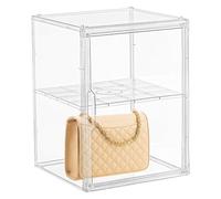 Bacs de rangement transparents pour sac à main, organiseur de placard