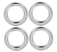Bacs de Récupération en Acier Inoxydable 4 Pièces pour Cuisinière à Gaz | Récupération D’eau ’huile, Isolation Thermique, pour Foyer Domestique et Plan de Travail, Argenté