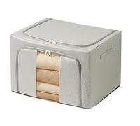 Bacs De Stockage D'Oxford En Tissu - Conteneurs Pliants De Grande Capacité, Boîtes D'organisation Des Vêtements | Rangement De -robe À Cadre En Acier Intégré, Organisateur De Placard À Domicile P