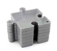 Bacs de tri pour puzzle | Bols de tri empilables pour puzzle avec design en forme de puzzle pour une catégorisation facile | Idéal pour organiser des pièces de puzzle jusqu'à 1000, perfe