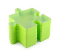 Bacs de tri pour puzzle - Kit d'organisation empilable - Design emboîtable - Puzzle coloré - Pièces de puzzle pour grandes énigmes, tri facile et positionnement compact