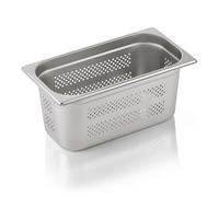 Bacs Gastronorm / Bacs GN, GN 1/3, Série 71, perforé, profondeur au choix : Bac GN 1/3-150 mm, perforé Variante : Bac GN 1/3-150 mm