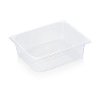 Bacs Gastronorm / Bacs GN, Plastique, GN 1/2, Série 84, Profondeur au choix : Bac GN 1/2-100 mm, Polypropylène Variante : Bac GN 1/2-100 mm