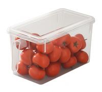 Bacs organisateurs de garde-manger de réfrigérateur, bac à glace transparent pour congélateur, bac stockage glace pour congélateur, récipient en plastique