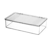 Bacs Organisateurs Transparents | Organisation Transparente - Boîte De Stockage Claire Avec Couvercle | Pour Salle De Bain Cuisine Maison Maquillage Bijoux Stylo Papeterie Casse-Croûte Sachet De Thé