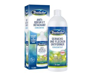 Bactador Enzyme Cleaner Concentré 1L - Destructeur odeur urine chat & détachant microbiologique - Anti odeur - Desodorisant litiaire chat - Nettoyant enzymatique - Neutraliseur d'odeur