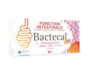 Bactecal PLUS - Soutien digestif et immunitaire & Restauration de la flore intestinale - Probiotiques - Complément alimentaire - 32 gélules