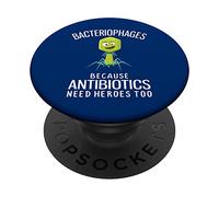 Bactériophages Parce Que Les antibiotiques Ont Aussi Besoin de héros PopSockets PopGrip Adhésif